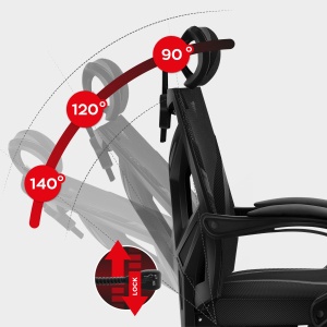 Gejmerska stolica Huzaro Combat 5.0 Black - Img 4