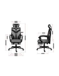Gejmerska stolica Huzaro Combat 5.0 Grey - Img 4