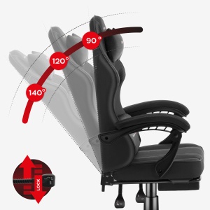 Gejmerska stolica Huzaro Force 3.7 Carbon Black - Img 4