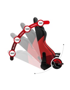 Gejmerska stolica Huzaro Force 6.2 Red Mesh - Img 3