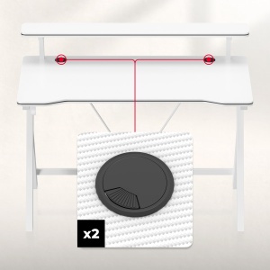 Gejmerski sto 120x60cm Huzaro Hero 1.9 White - Img 3