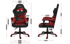 Huzaro Gaming stolica Force 4.4 Red Mesh - Img 3