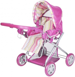 Knorr kolica za lutke Kyra pink stripe - Img 2