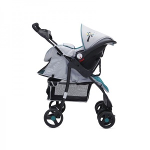 Kolica za bebe "Lea" 2 in 1 Zelena, set sa autosedištem - Img 3