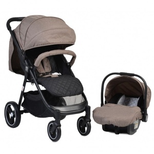 Kolica za bebe "Sindy" 2u1 SET sa autosedištem Bež