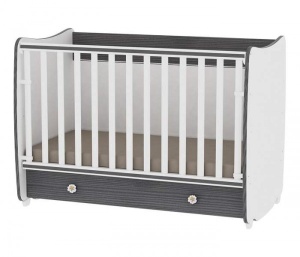 Krevetac za bebe "DREAM" Beli Graphite