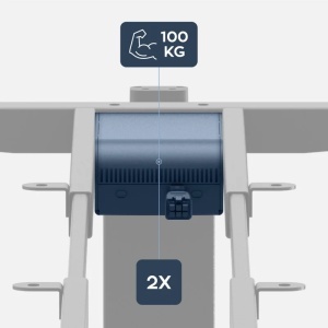 Prikaz dva sinhronizovana motora i nosivosti do 100 kg na stelažu Mark Adler Xeno 4.5 White