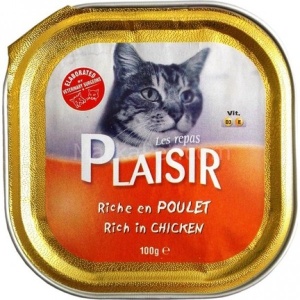 Plaisir Vlažna hrana pašteta Kitten piletina 100g