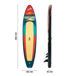 SUP daska Athler Zander 350 Orange sa sedištem i veslom do 180kg - Img 2