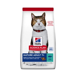 Suva hrana za mačke Hill's Science Plan Mature Adult sa Tunjevinom 1,5 kg