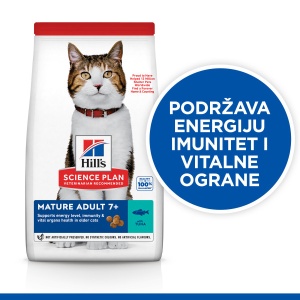 Suva hrana za mačke Hill's Science Plan Mature Adult sa Tunjevinom 1,5 kg - Img 3