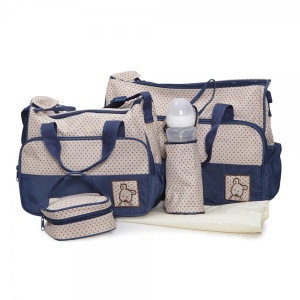 Torba za mame i bebe "Stella" 4 u 1, Teget