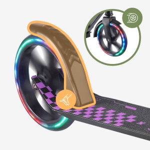 Zadnja nožna kočnica na trotinetu Tulano Zigzag 45 pink