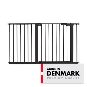 BabyDan Premier sigurnosna ogradica Extra Wide 126–132 cm crna, Safety gate bez bušenja