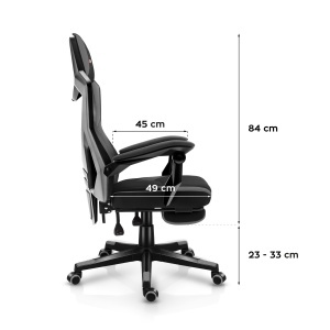 Huzaro Combat 3.1 Grey Gaming Stolica sa Naslonom do 135° i Osloncem za Noge - Img 5