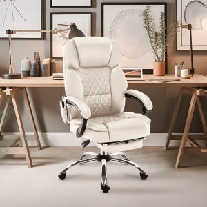 Kancelarijska stolica sa masažerima Mark Adler Boss 6.0 Beige