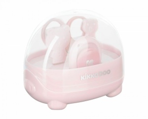 KikkaBoo Manikir set za bebe 4 dela Bear Pink - Img 3