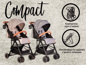 Kolica za bebe "Compact" Siva