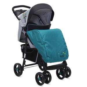 Kolica za bebe "Lea" 2 in 1 Tirkizna, set sa autosedištem
