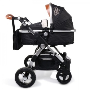 Kolica za bebe "Luxor" 2 u 1 Crna, set sa autosedištem - Img 4
