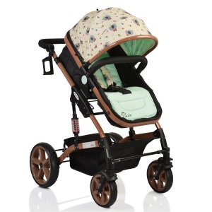 Kolica za bebe "Pavo" Mint