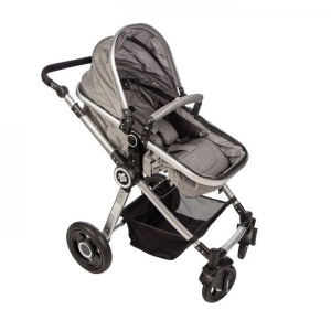 Kolica za bebe "X-cross" 2 in 1 Tamno-Siva, set sa autosedištem - Img 2