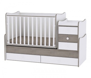 Krevetac za bebe "MAXI PLUS" 70 160 Bela Kafa - Img 3