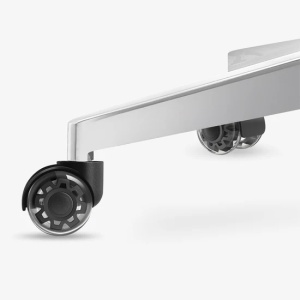 Silikonski točkići Mark Adler Wheels 3.0 Black montirani na metalnu bazu stolice