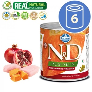 N&D Vlažna hrana Can Dog PM Chicken&Pumpkin&Pomegranate 285g x 6kom pakovanje