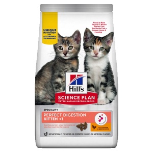 Suva hrana za mačke Hill's Science Plan Perfect Digestion Kitten sa Piletinom i Smeđim pirinčem 1,5 kg - Img 2