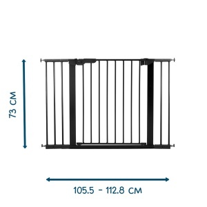 babydan premier zaštitna ograda 112 cm crna dimenzije