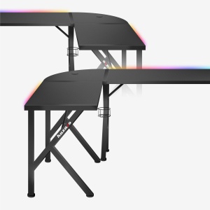 Gaming ugaoni sto Huzaro Hero 6.3 RGB Black - Img 3