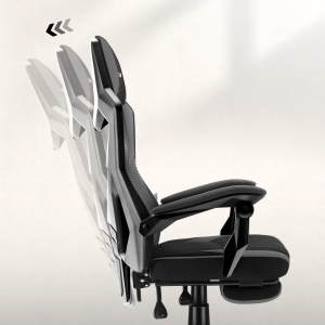 Huzaro Combat 3.1 Grey Gaming Stolica sa Naslonom do 135° i Osloncem za Noge - Img 2