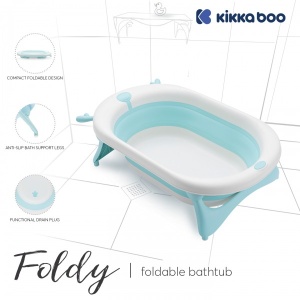 KikkaBoo Sklopiva kadica za bebe FOLDY Mint - Img 4
