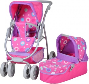 Knorr kolica za lutke Coco pink splash