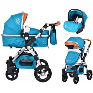 Kolica za bebe "Luxor" 2 u 1 Titkizna, set sa autosedištem