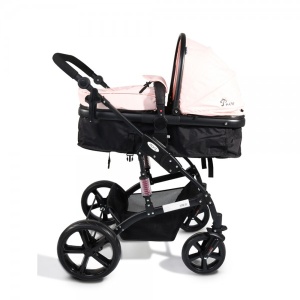 Kolica za bebe "Pavo" Pearl 2019 (crni ram)