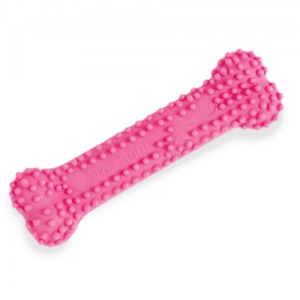 Nylabone Puppy Chew Igračka za žvakanje za zube, za štence ukus piletine Pink Xs - Img 2