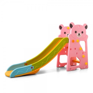 Tobogan za decu Garden sa motivom medveda - pink
