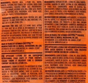 Aventix Optixcare, L-Lysine Chews 60 tableta - Img 2
