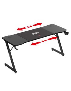 Gejmerski sto 160x60cm Huzaro Hero 4.8 Black - Img 3