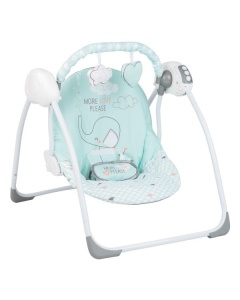KikkaBoo Ljuljaška za bebe FELICE ELEPHANT Mint
