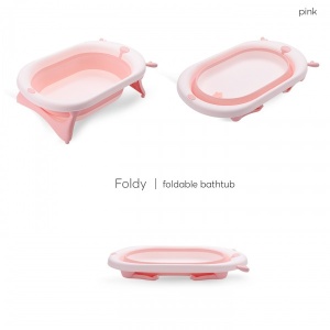 KikkaBoo Sklopiva kadica za bebe FOLDY Pink - Img 4
