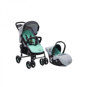 Kolica za bebe "Lea" 2 in 1 Zelena, set sa autosedištem - Img 4
