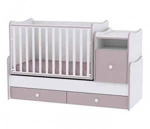 Krevetac za bebe "TREND PLUS" 70/160 Beli Cappuccino - Img 3