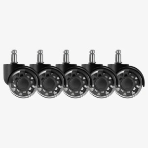 Set od 5 komada rezervnih kaučuk točkića Mark Adler Wheels 3.0 Black za radne stolice