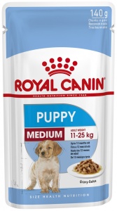 ROYAL CANIN Vlažna hrana u kesici za štence srednjih rasa Medium Puppy 10x140gr - Img 3