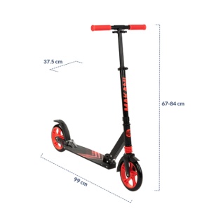 Trotinet za decu do 100kg Kikka Boo Makani Bronte Red KKB13121 - Img 4