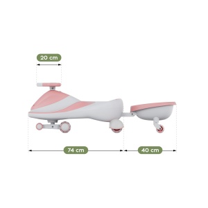 Tulano Focus 55 Gravitacioni automobil za decu bez pedala, Pink - Img 4