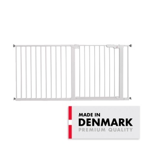 BabyDan Premier sigurnosna ogradica Extra Wide 151–158 cm bela, bez bušenja